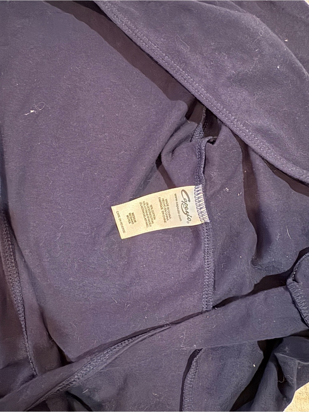 Capezio navy Dance Top wrap tie sweater - Picture 3 of 3